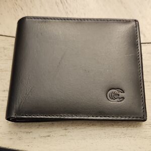 Sophisticated Black Leather Card Holder